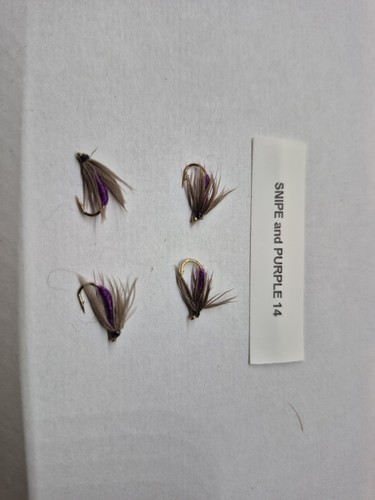 Snipe and purple wet flies - and,