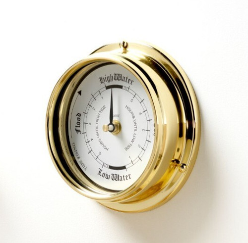 Tabic solid brass tide clock - solid,