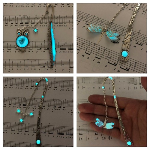 Luminous bookmark feather - luminous,