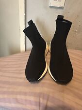 Moschino Women's Black Logo Rear Sock  Sneakers £300 Authentic