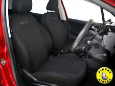 Car seat covers for front seats fit Fiat Seicento - charcoal grey pair #4
