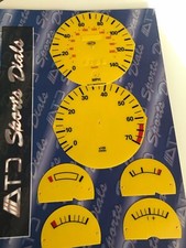 Ford Capri  Yelllow Replacement Speedo Dash  Dial Kit Tickford 2.8