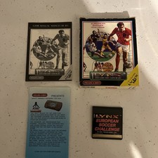 Atari Lynx - European Soccer Challenge - VGC Rare in Box with instructions