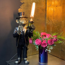 Dressed Up Dapper  Monkey Lamp
