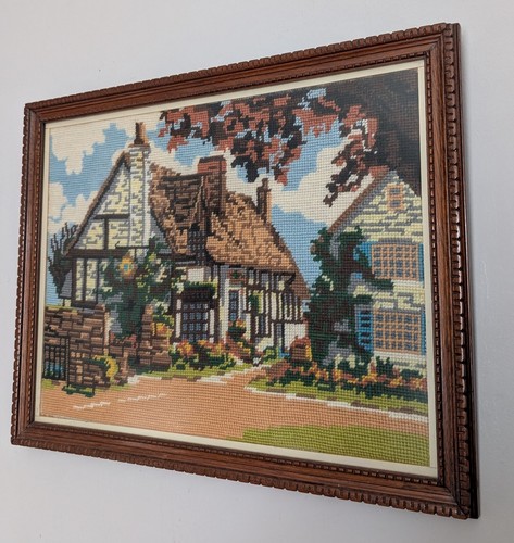Vintage framed tapestry - framed,