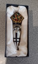 House of Marbles Glass Wine Stopper Original Box Vintage never used 