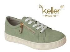 Dr Keller Womens Green Wide E
