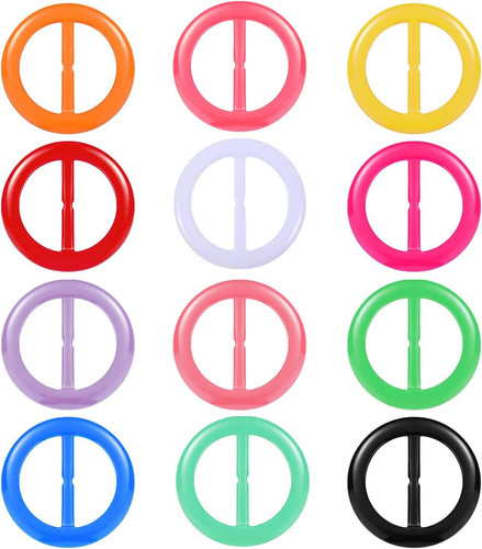 12pcs silk scarf ring clip - silk,