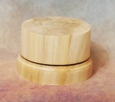 Hardwood Round Wooden Display