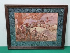 Vintage 1971 Oak Framed