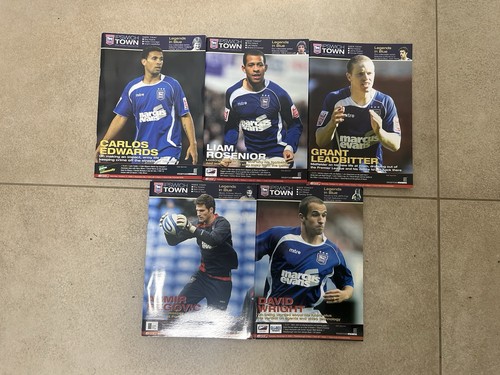 Ipswich town home programmes - town,