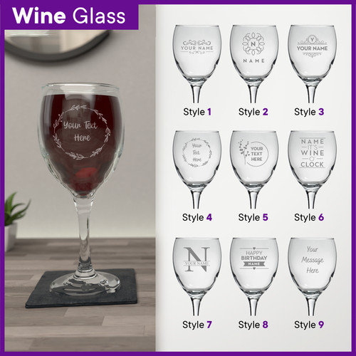 Personalised glass engraved - personalised,