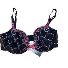M&S Per Una Bra Underwire Light-padded Embroidered Floral Lace Bra 34D Was £32