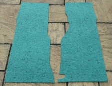 TRIUMPH TR4 NEW PRE-CUT 2 FRONT FOOTWELL CARPET UNDERFELTS 