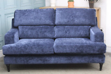 G PLAN ROMILLY 2.5 SEATER SOFA, EVENING AFFAIR BLUE FABRIC