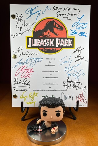 Jurassic park script signed - jurassic,