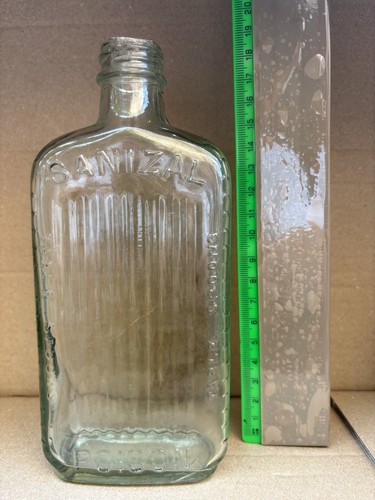 Glass sanizal poison bottle - poison,