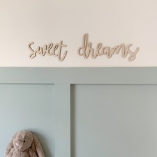 Sweet dreams, kids wall sign