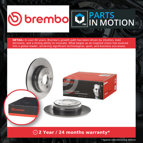 Brake discs pair solid fits - 2x,