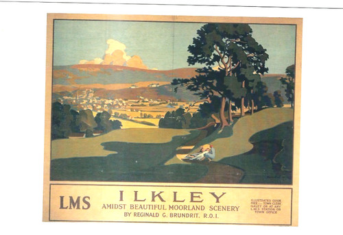Rail poster postcard - ,