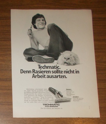 Rare advertising gillette - rare,