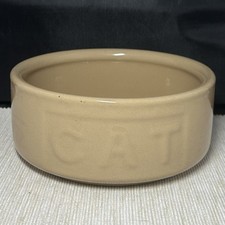 Mason Cash CAT Bowl 5” Food or Water Stoneware Beige