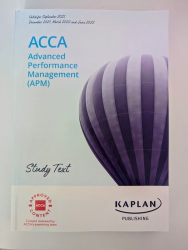 Acca apm book kaplan london - apm,