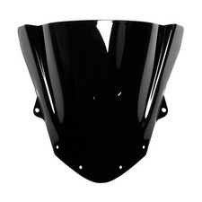 MPW Double Bubble Black Windshield Screen for Kawasaki ZX-6R Ninja 08-15