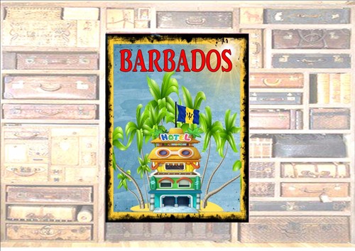 Barbados vintage travel - barbados,