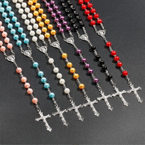 Colorful rosary beads - rosary,