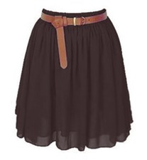 Women Mini Skirt Girl Chiffon