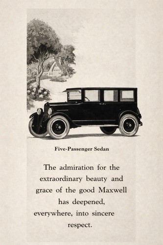 Vintage maxwell car ad - 🚗,