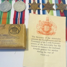 5 x BRITISH WW2 MEDALS