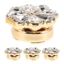  4 Pcs Rhinestone Buttons Cuff