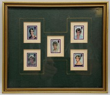 Framed Set of 5 Mint Princess Diana UK 1998 Postage Stamps - Lady Di Spencer