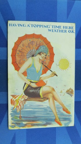 Saucy comic postcard 1933 - saucy,