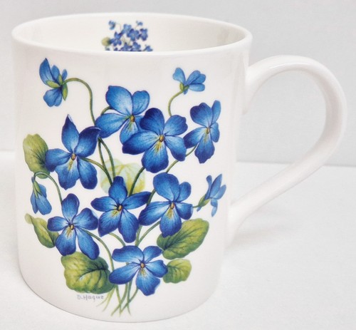 Violets mug bone china - violets, 400ml