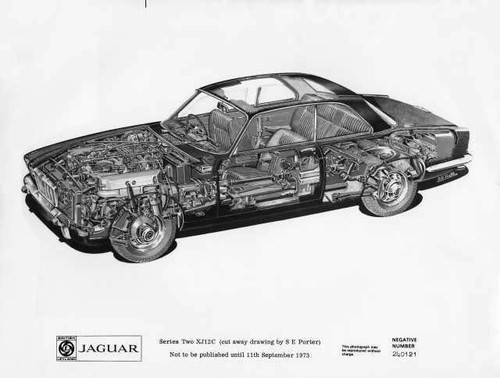 1974 jaguar xj12c series - xj12c, cut