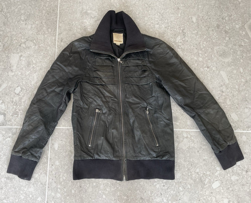 Diesel leather bomber jacket - diesel,