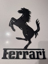 Ferrari Wall Art Logo Sign in