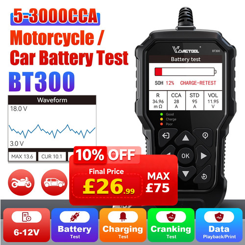 Vdiagtool bt300 car battery - vdiagtool,