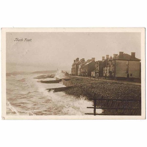 Borth cardiganshire rough seas - borth,