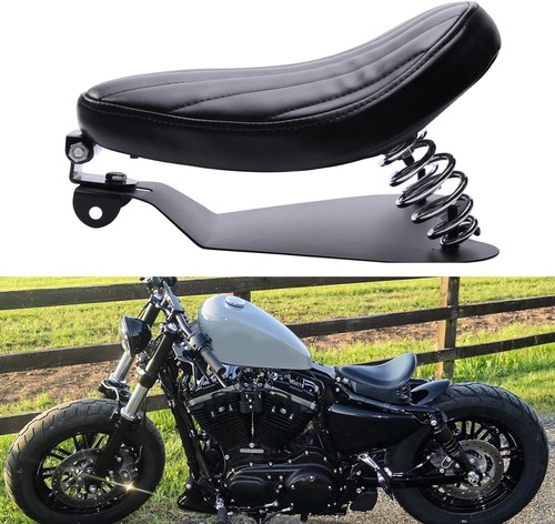 Black motorcycle solo seat - motorcycle,