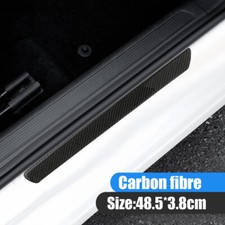 2x Accessories Carbon Fiber Car Door Sill Scuff Plate Cover Panel Step Protector