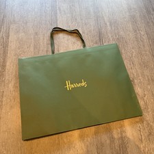 Harrods Green Shopping Bag -