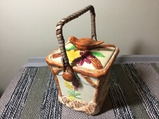 VINTAGE ART DECO 1930s WADE HEATH BISCUIT BARREL 