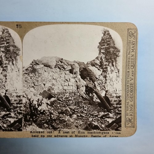 Ww1 military stereoview - military,