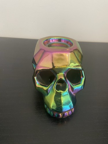 Skull tea light holder - tea,