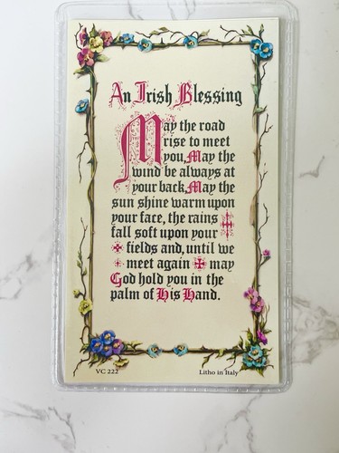 Irish blessing prayer card - irish,