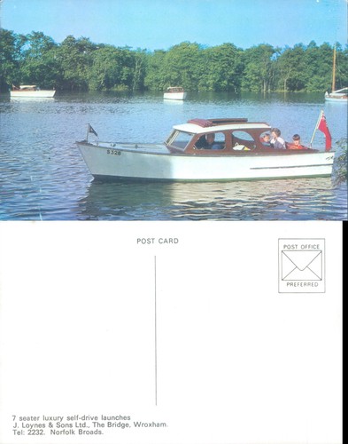 Norfolk broads boat scene - norfolk,
